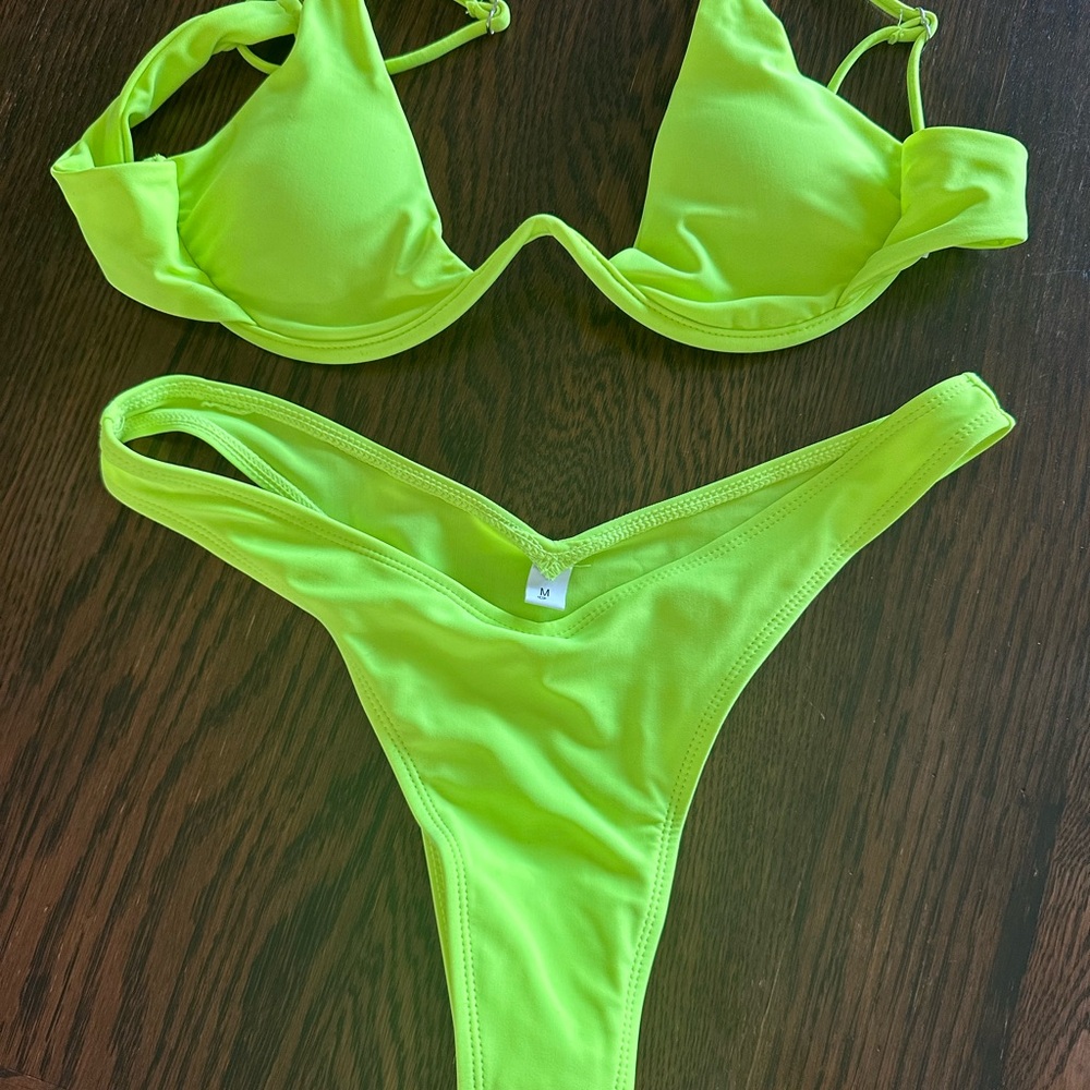 Neon Green Bikini Set